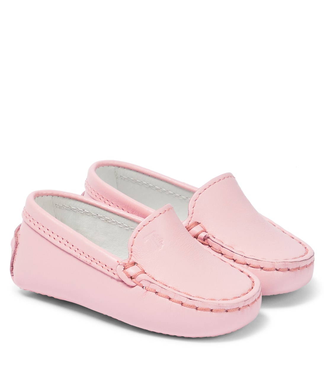 

Кожаные мокасины Baby Gommino Tod's Junior, розовый