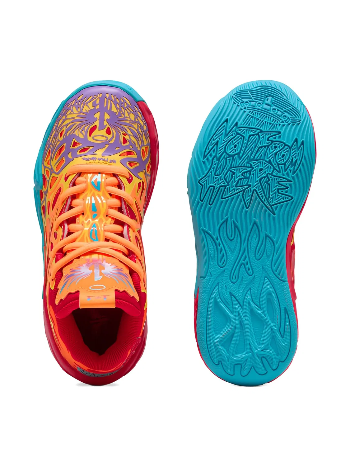 Кроссовки MB.04 Phoenix из коллаборации с LaMelo Ball Puma Kids, красный — фото 3