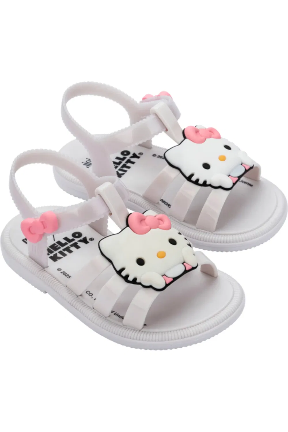 Сандалии детские с аппликацией Hello Kitty Hip Sandal Mini Melissa, белый/белый