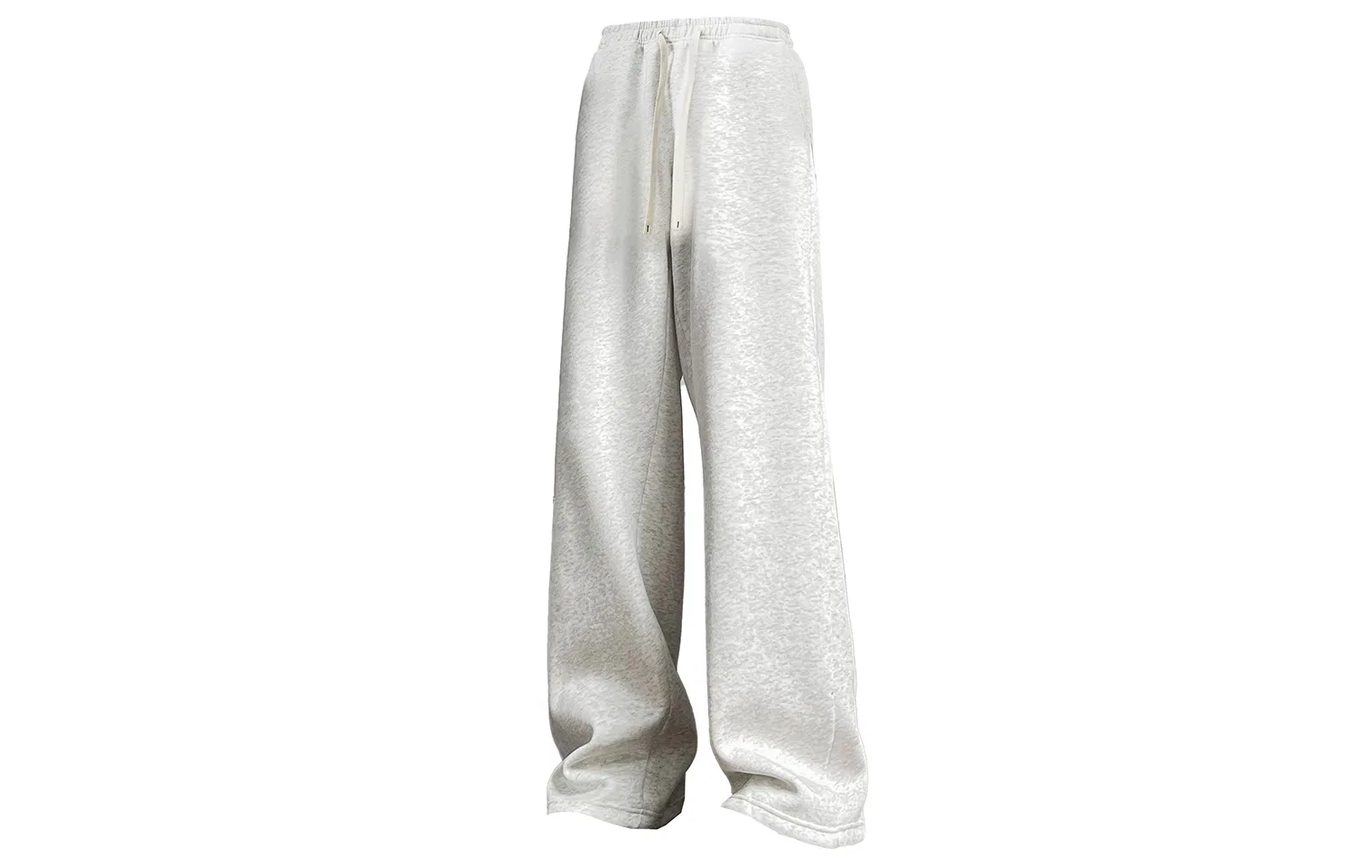 Детские утепленные спортивные штаны с начесом прямого кроя, Casual Pants, MIIOW, White Heather Gray