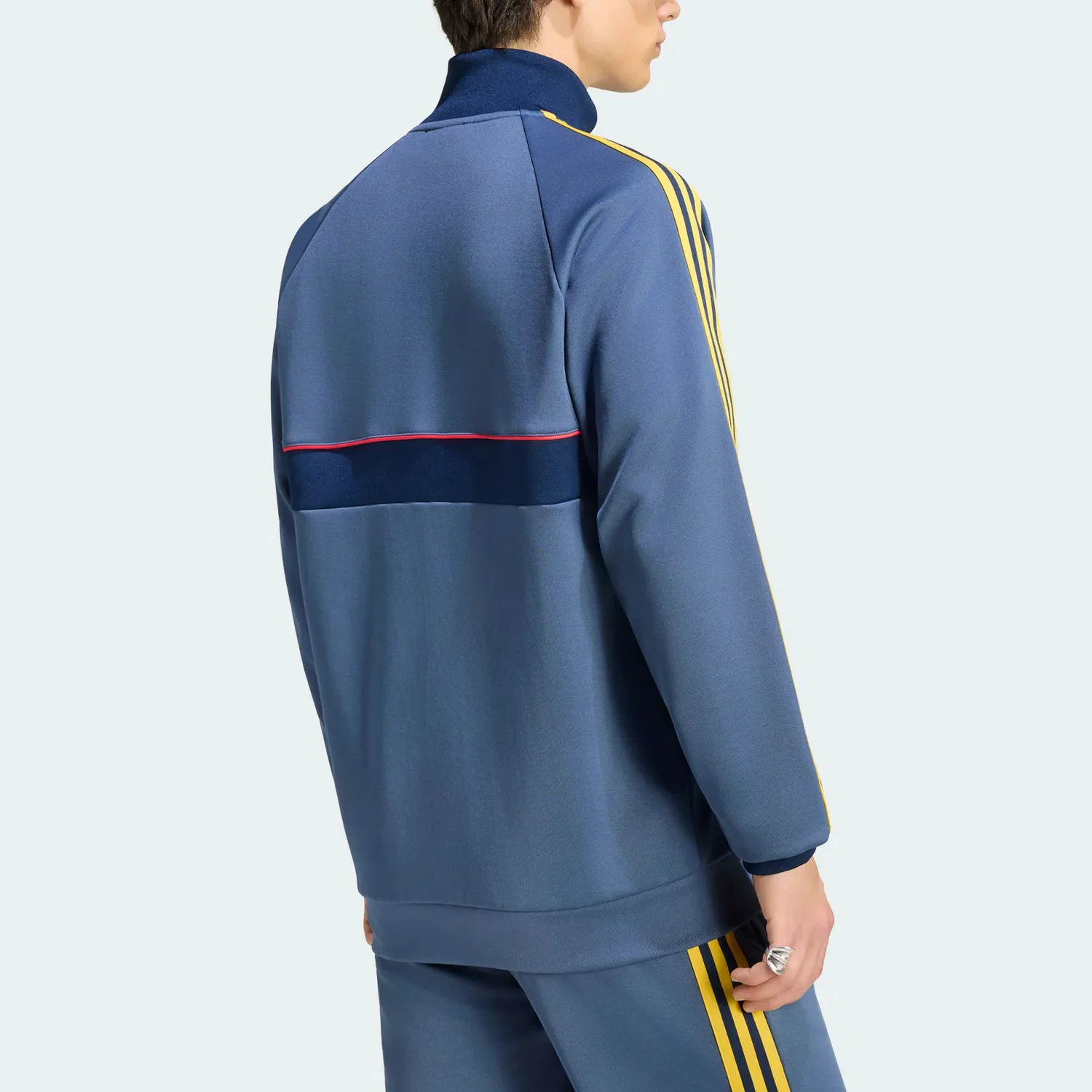 Мужская куртка с воротником-стойкой Soft Ink Blue Adidas Originals, Soft Ink Blue — фото 4
