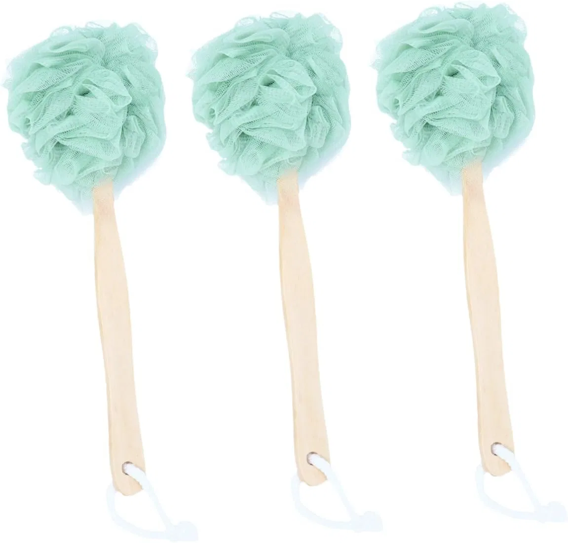 Набор щеток для тела Angoily, 3 шт, нейлон, 34x13x10 см, Green
