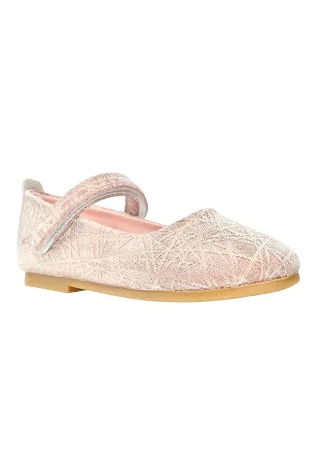 Детские балетки для девочек с принтом Rainbow Girl Child Ballet Flats Nubebe, Rose — фото 2