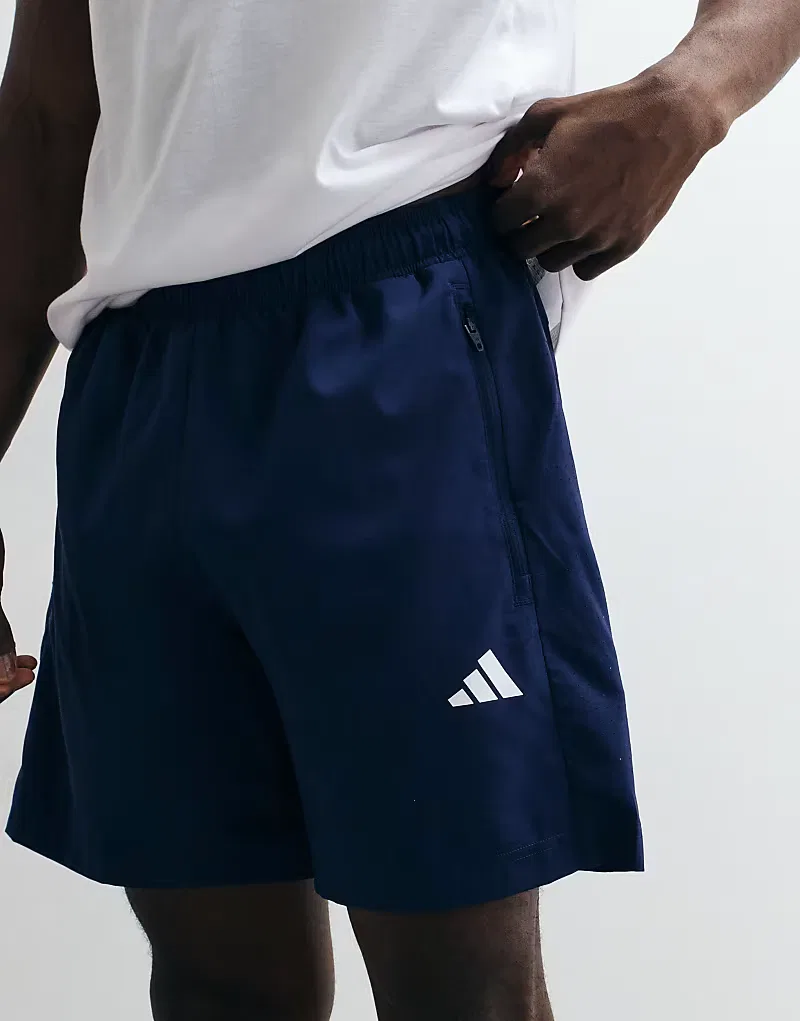 Шорты тканые Workout essentials base Adidas Performance, темно-синий — фото 2