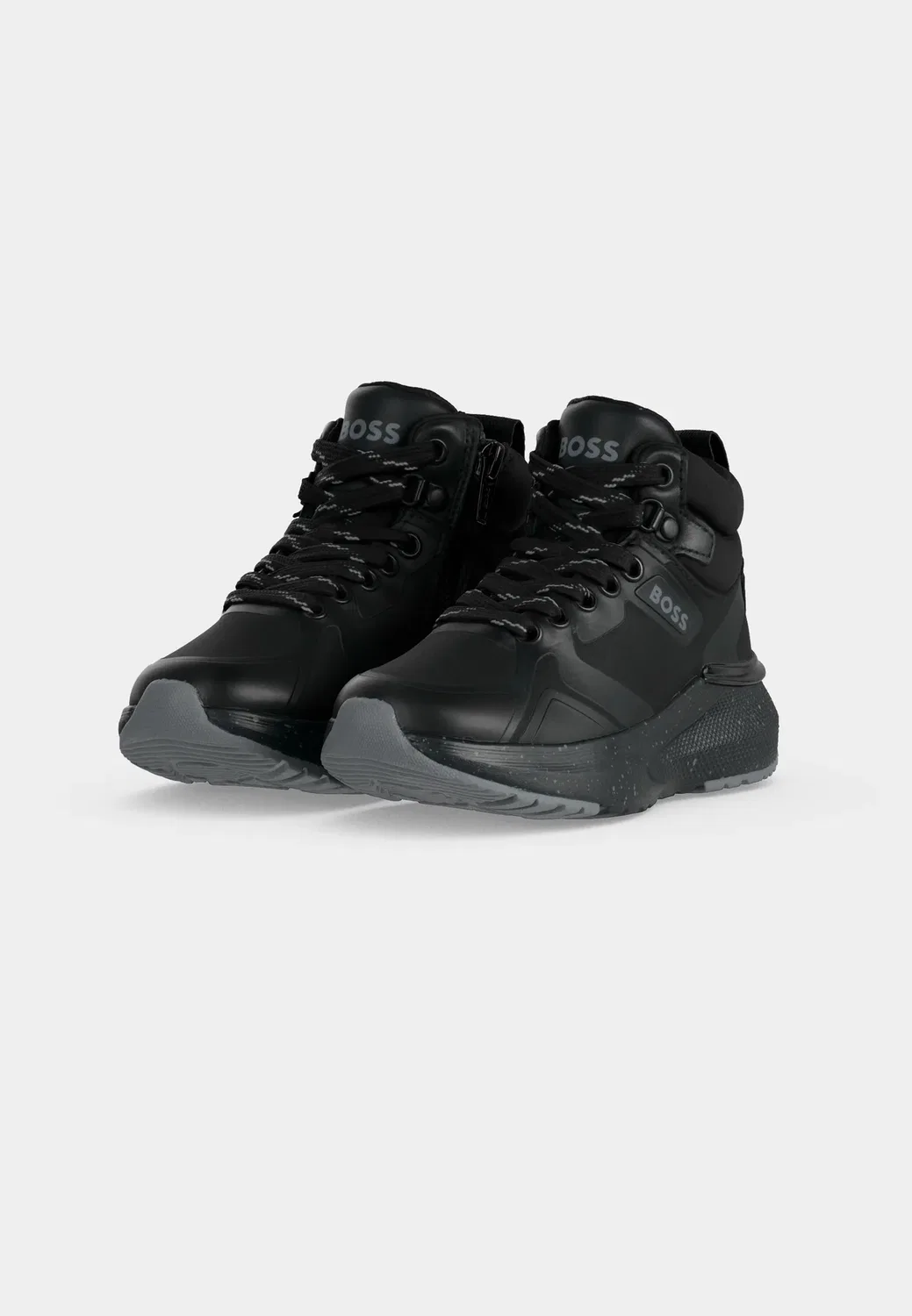 Детские и подростковые кроссовки - высокие кроссовки Boss Kidswear, Black — фото 3