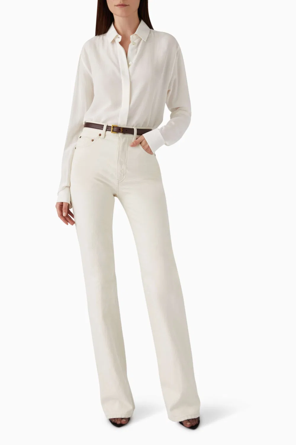 Джинсы расклешенные 70s Flared Jeans SAINT LAURENT — фото 2