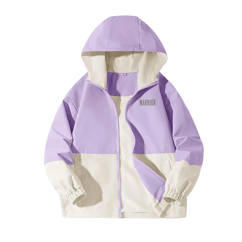 Детский худи с капюшоном Light Purple/Deep Gray K WARRIOR