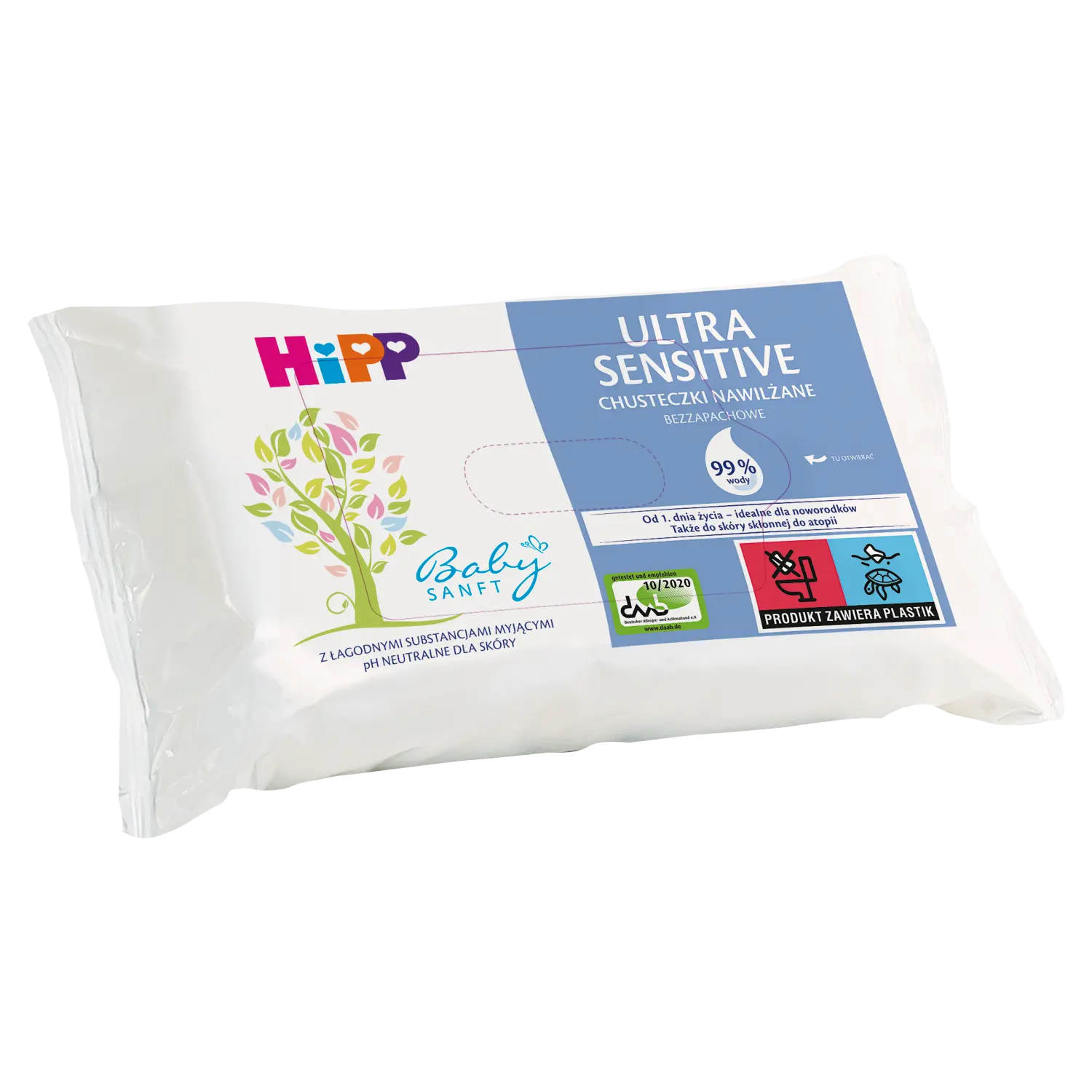 

Hipp Ultra Sensitive детские влажные салфетки, 52 шт/уп.