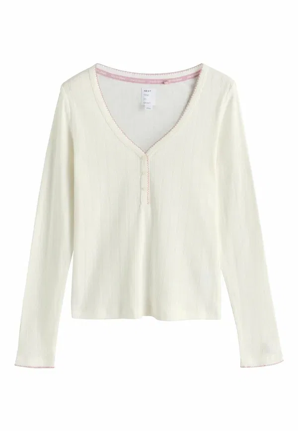 Пижамный комплект с цветочным принтом Regular fit - long sleeve set Next, White Tulip, белый — фото 3