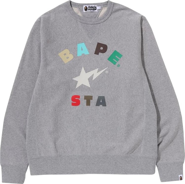 

Толстовка BAPE Sta Crewneck 'Grey', серый