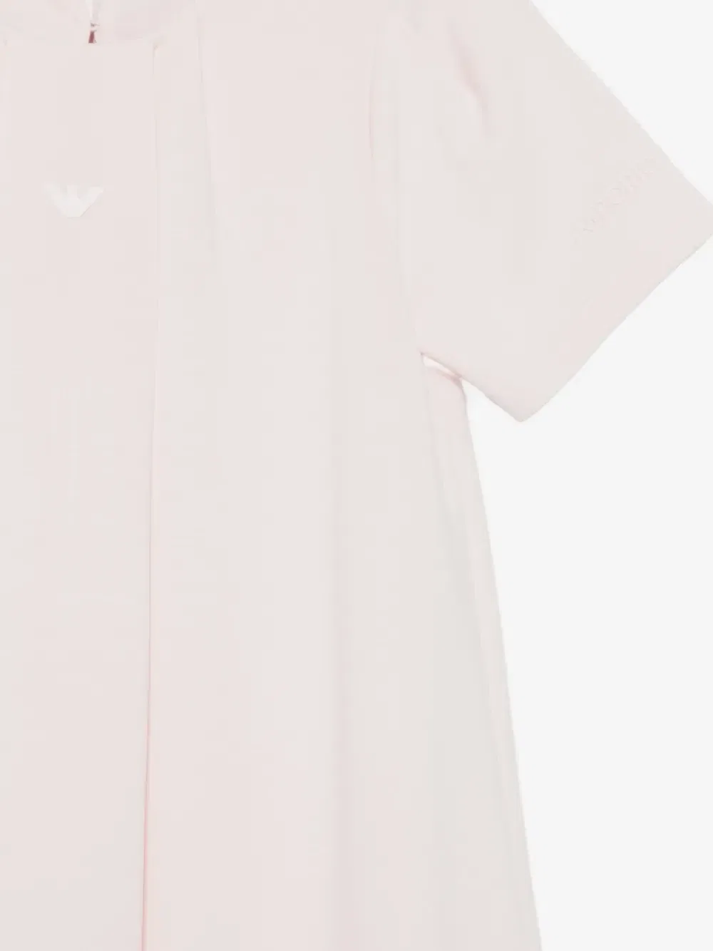 Платье с логотипом и подолом-баллон Emporio Armani Kids, розовый — фото 3