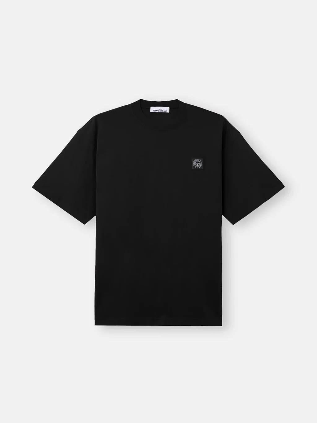 Мужская футболка Stone Island Regular-fit With Compass Patch, черный — фото 2