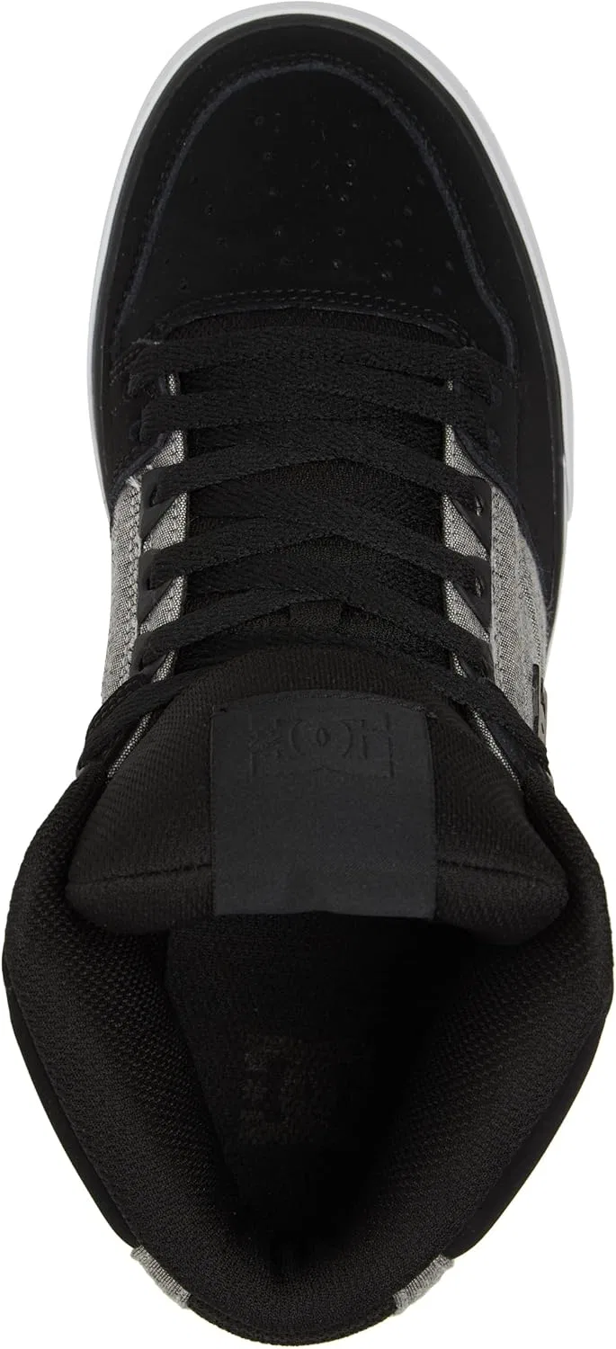 Мужские высокие кроссовки DC Shoes Herren Pure High-top WcSneaker, Black Battleship Armor — фото 4