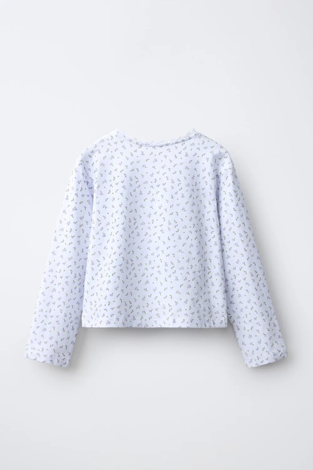 Пижама с цветочным принтом, 6-14 лет ZARA, Light blue — фото 3