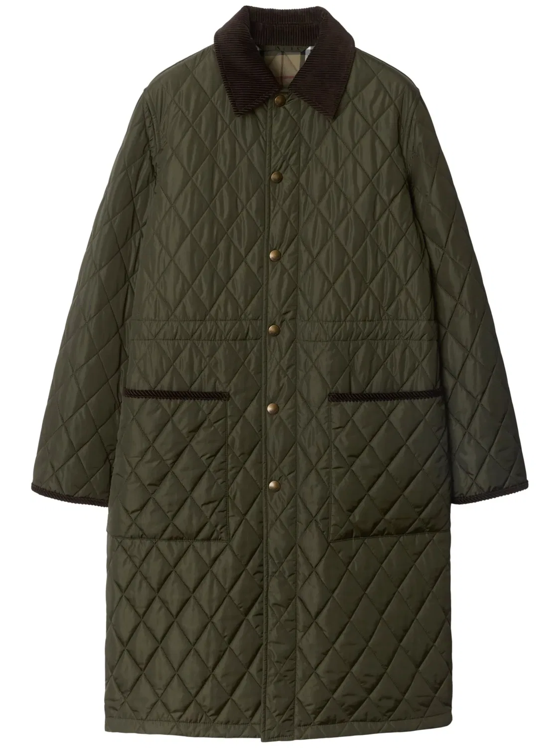 Куртка из стеганой ткани от Burberry, оливковый