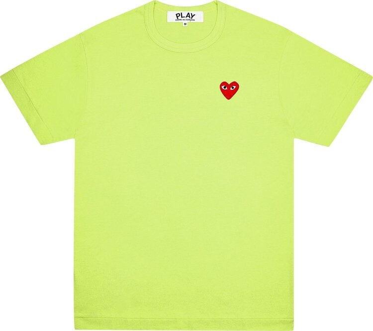 

Футболка Comme des Garçons PLAY Pastelle Red Emblem T-Shirt 'Green', зеленый