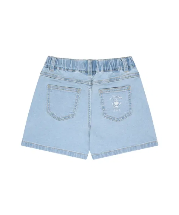Джинсовые шорты для детей, light blue, Marithé Kids — фото 3