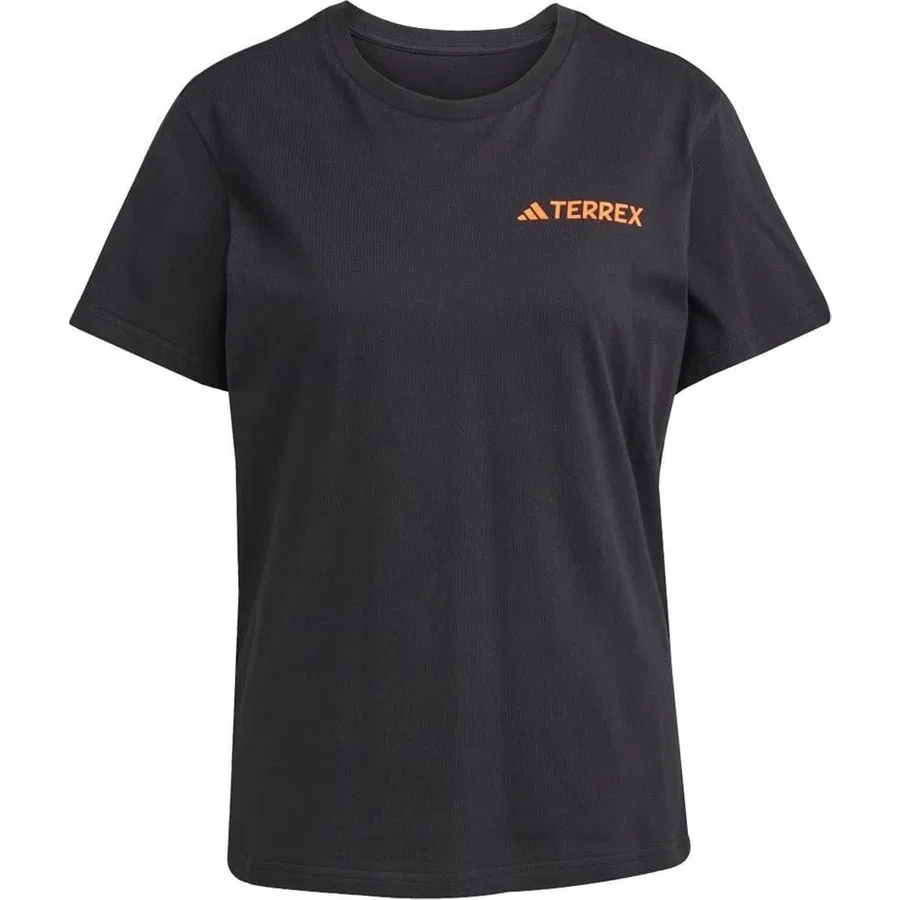 Футболка с принтом TX Mountain Tee adidas, Черный