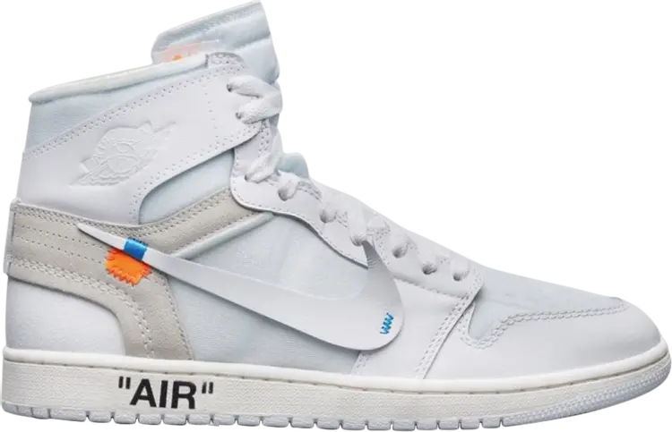 

Кроссовки Off-White x Air Jordan 1 Retro High OG White 2018 Sample, белый, Белый;серый, Кроссовки Off-White x Air Jordan 1 Retro High OG White 2018 Sample, белый