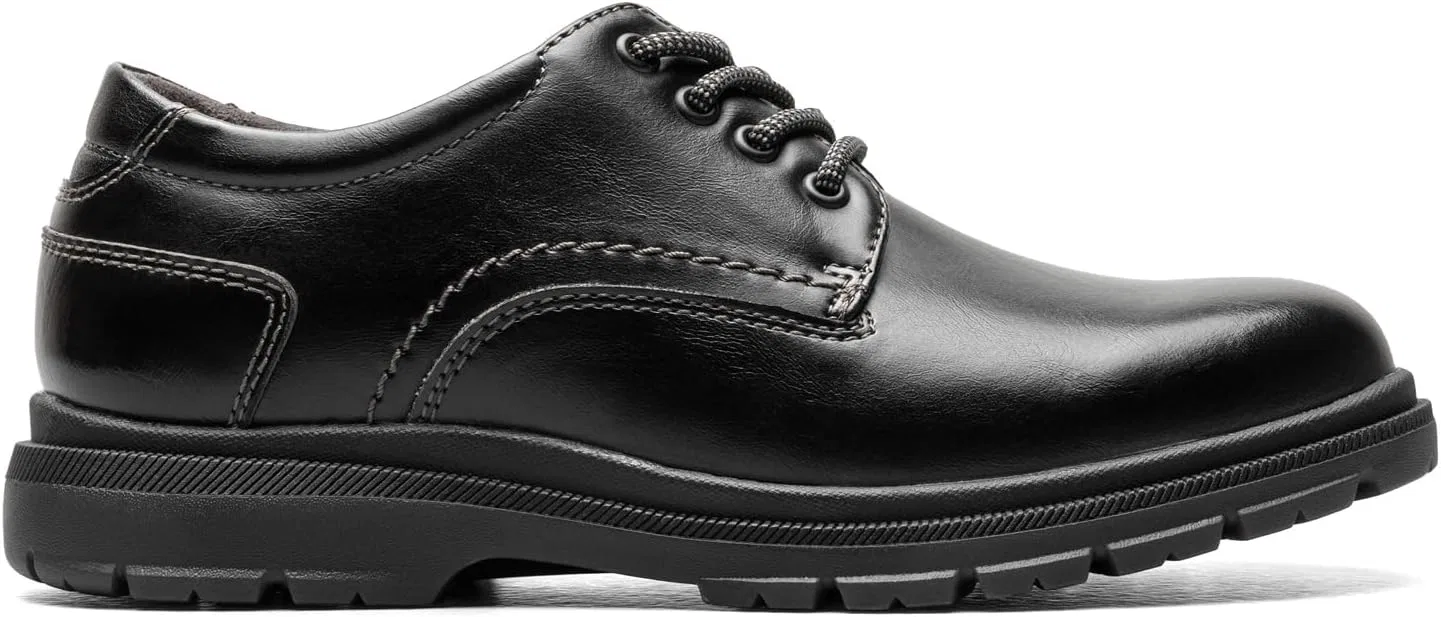 Детские туфли-оксфорды с закрытым носком Lookout Jr. Florsheim, Black — фото 2