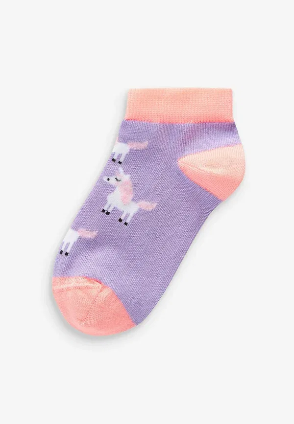 Носки с единорогом Unicorn character 5 pack Next, pink, grey, purple, фиолетовый/розовый/серый — фото 2