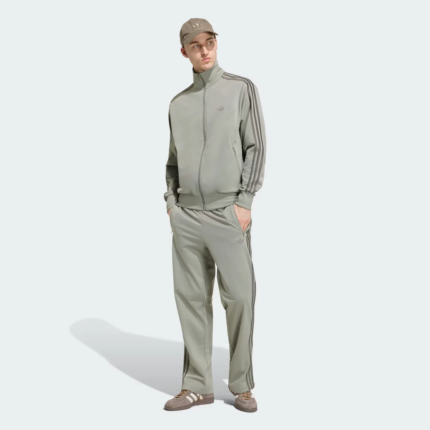 Мужские спортивные штаны с завязками Firebird Adidas Originals, Silver Pebble — фото 4
