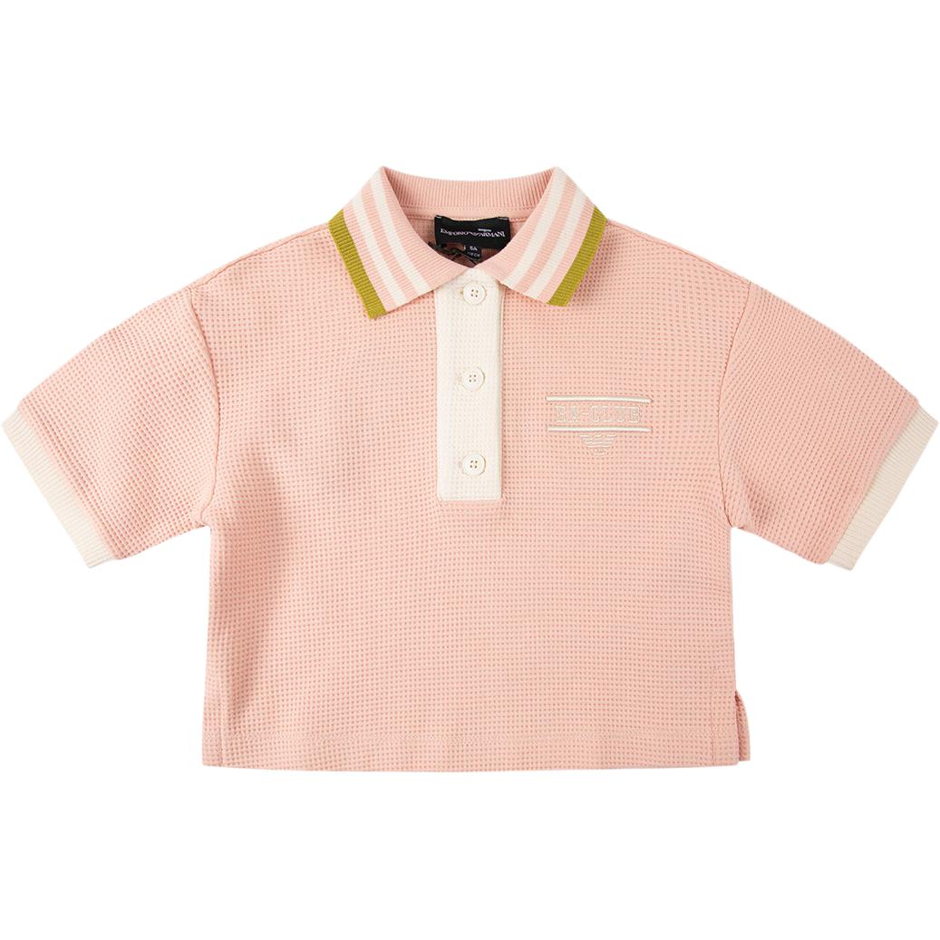 

Поло ea kids EMPORIO ARMANI, розовый