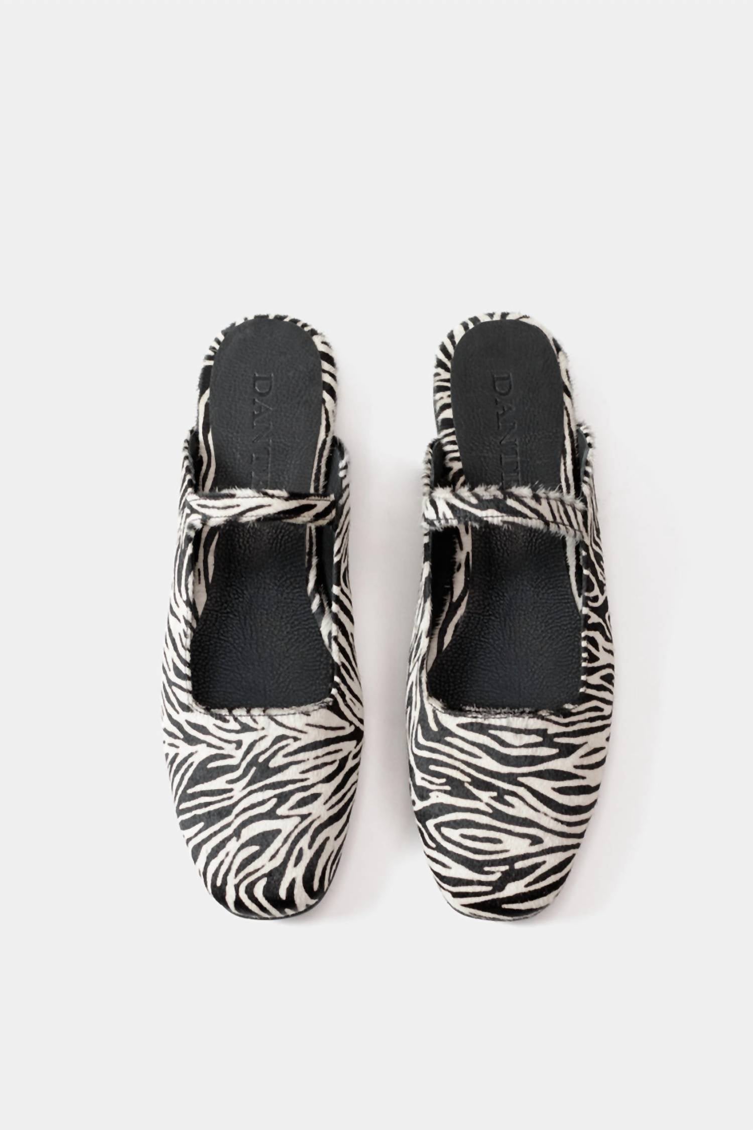 Женские кожаные балетки Mara Sandal в зебре Dante Shoes, Zebra — фото 4