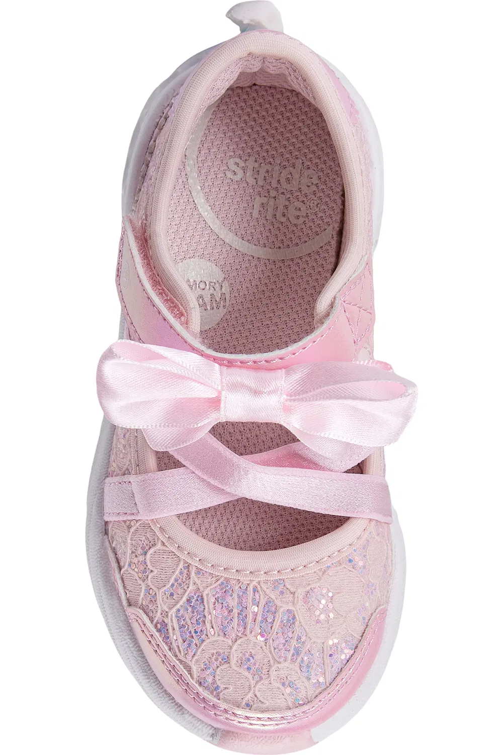 Кроссовки детские со светящейся подошвой Flora Sneaker Stride Rite, Blush — фото 4