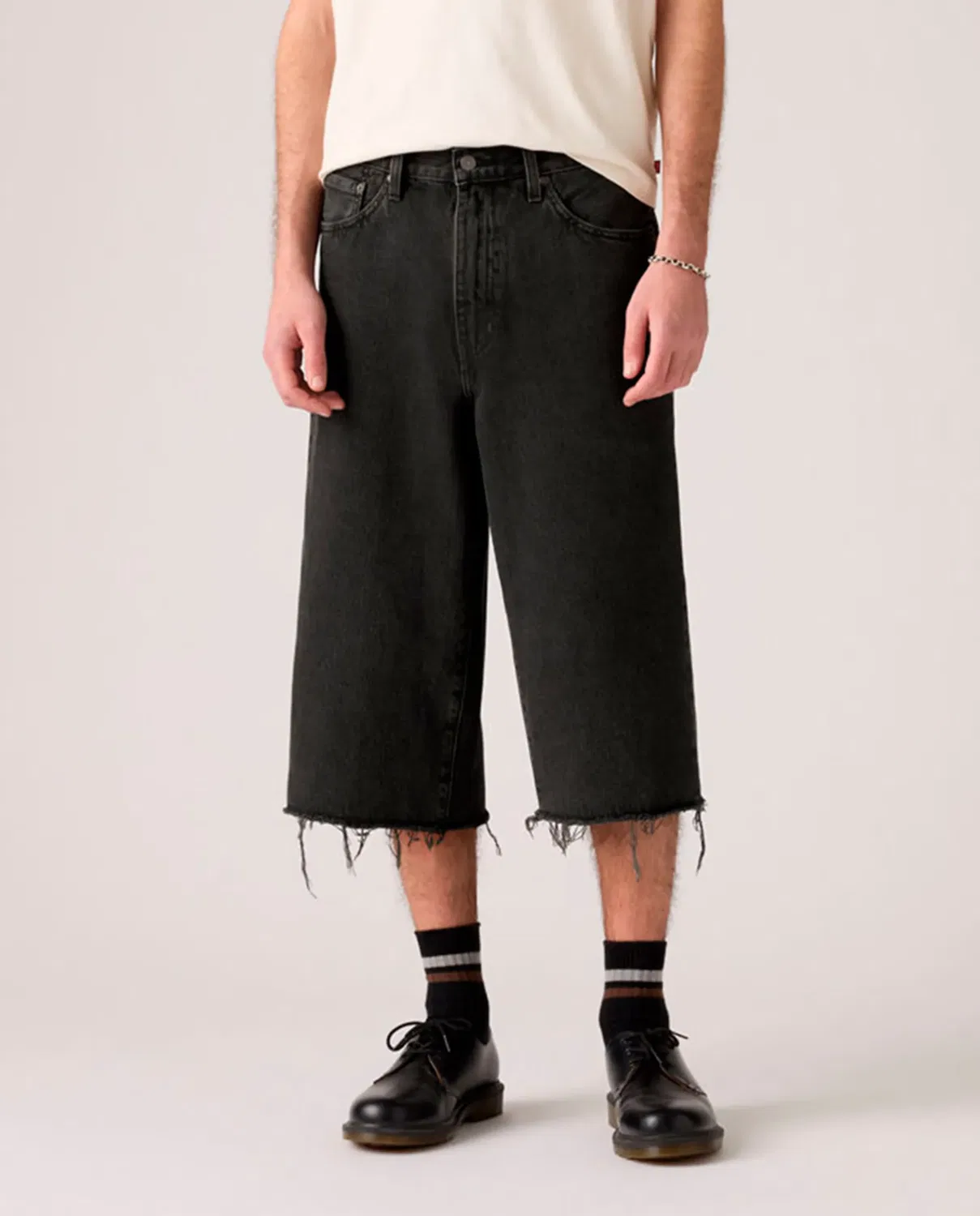 Мужские джинсы свободного кроя 478 Baggy Capri Levi's, Gris Oscuro — фото 2