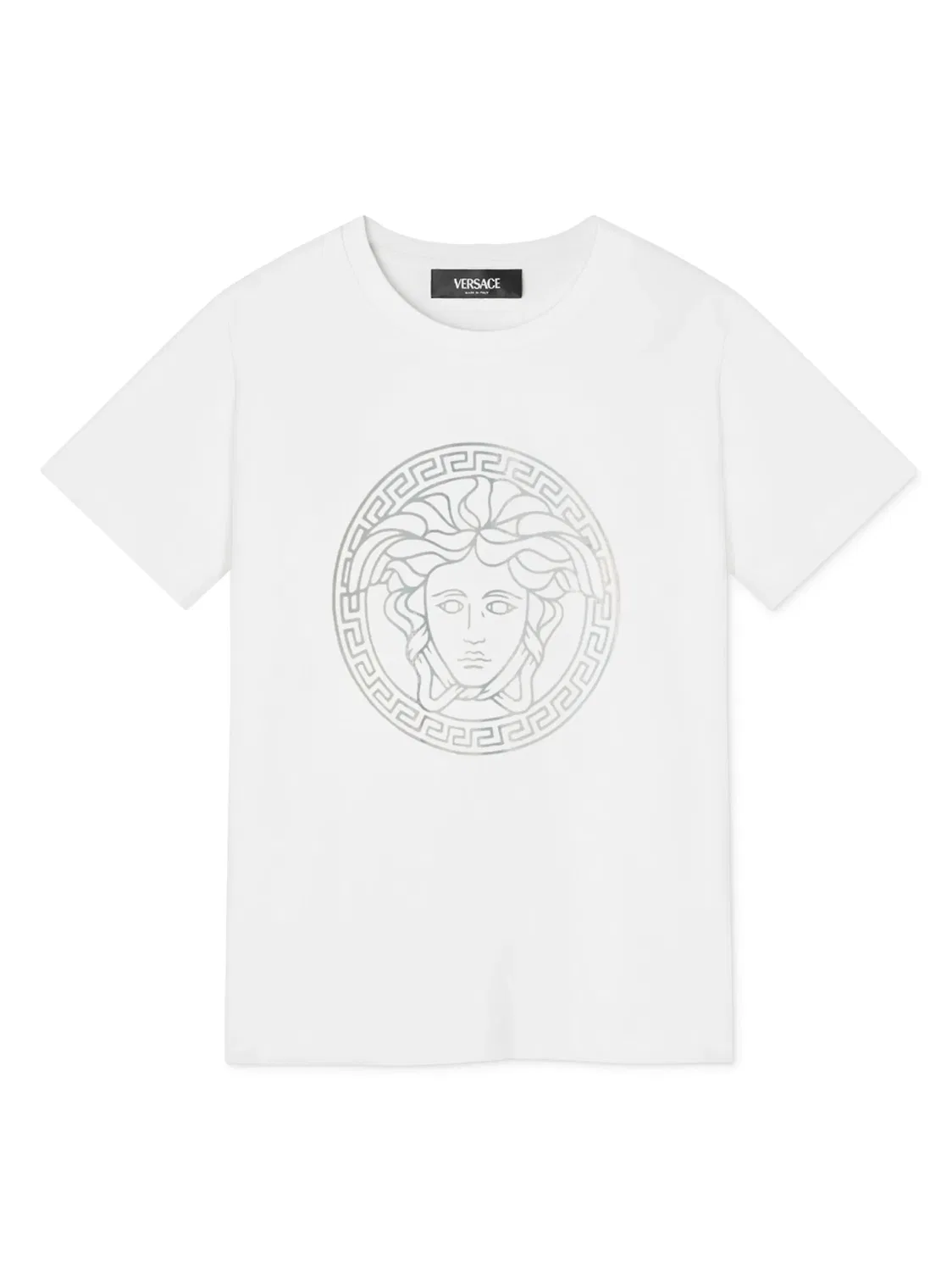 Футболка с принтом головы Медузы от Versace, белый