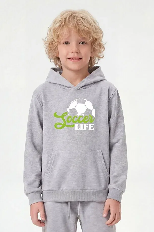 Детские свитшот для мальчиков с принтом Panios Kids, Smoked Black Grey — фото 4
