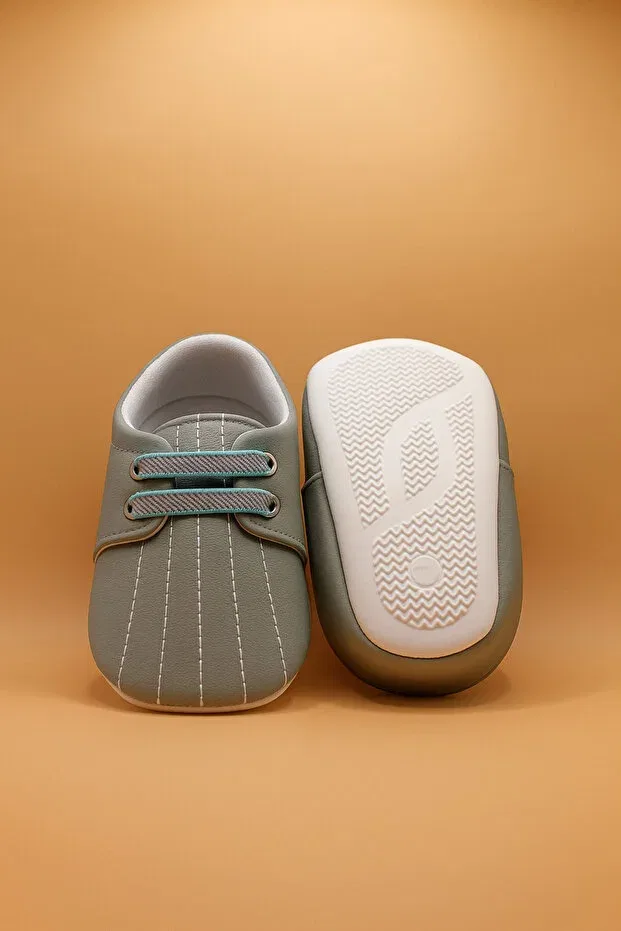 Детские туфли для мальчиков с принтом Bebluxbaby, Mint Green — фото 4