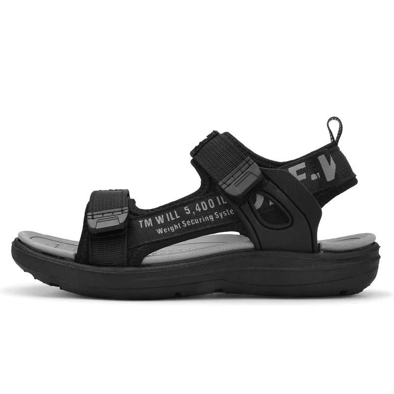 Детские сандалии из экокожи VENICEW, Black Gray