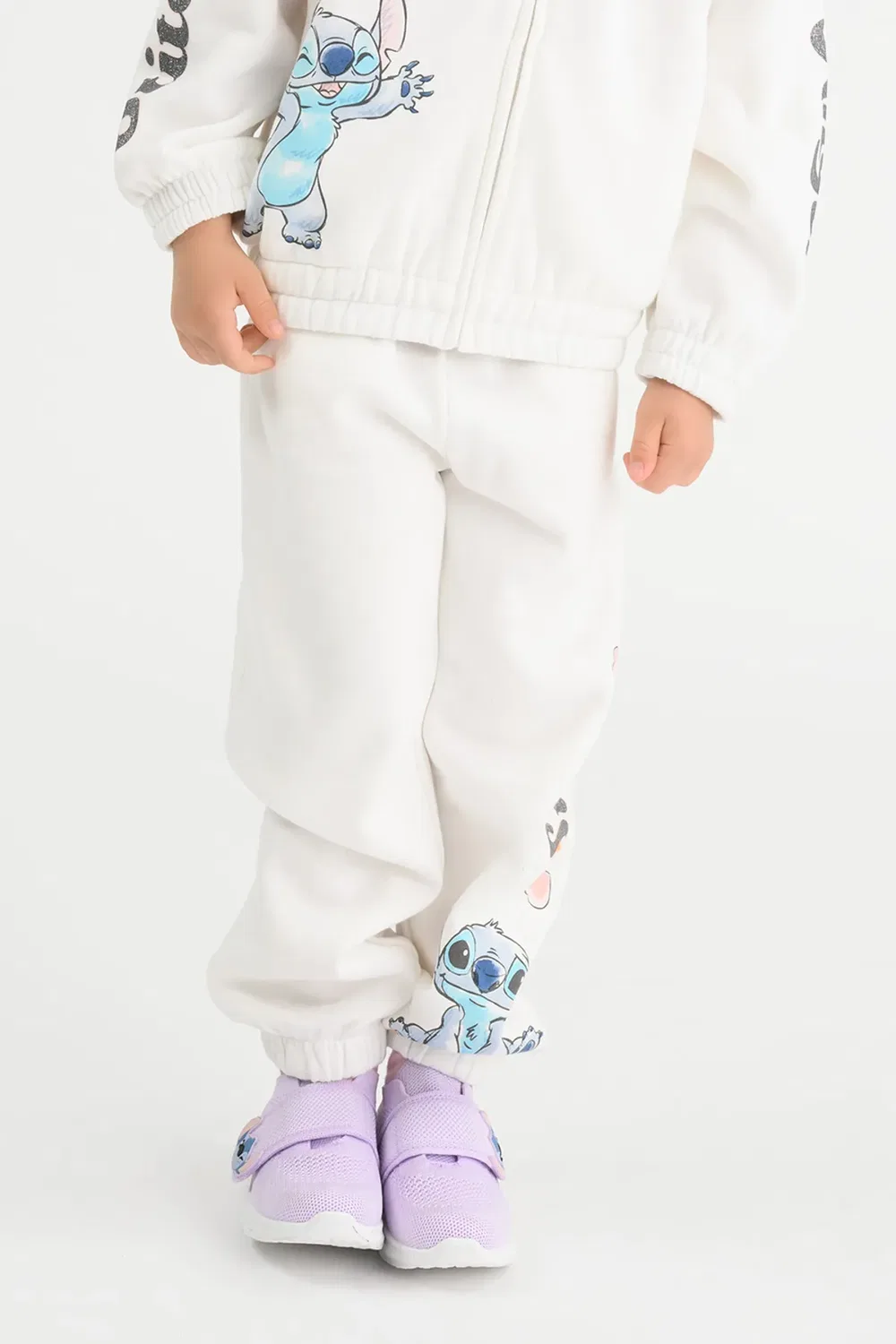 Детские джоггеры с принтом Lilo and Stitch Cool Club, White