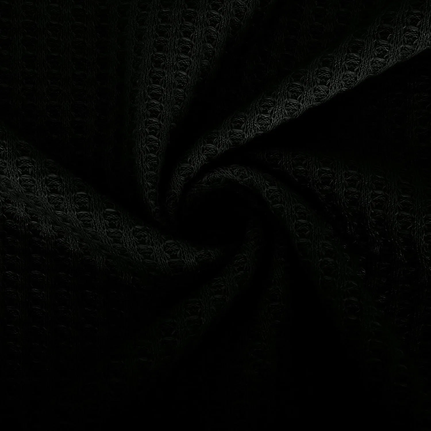 Мужская облегающая футболка с ребристой вязкой Generic, Black — фото 4