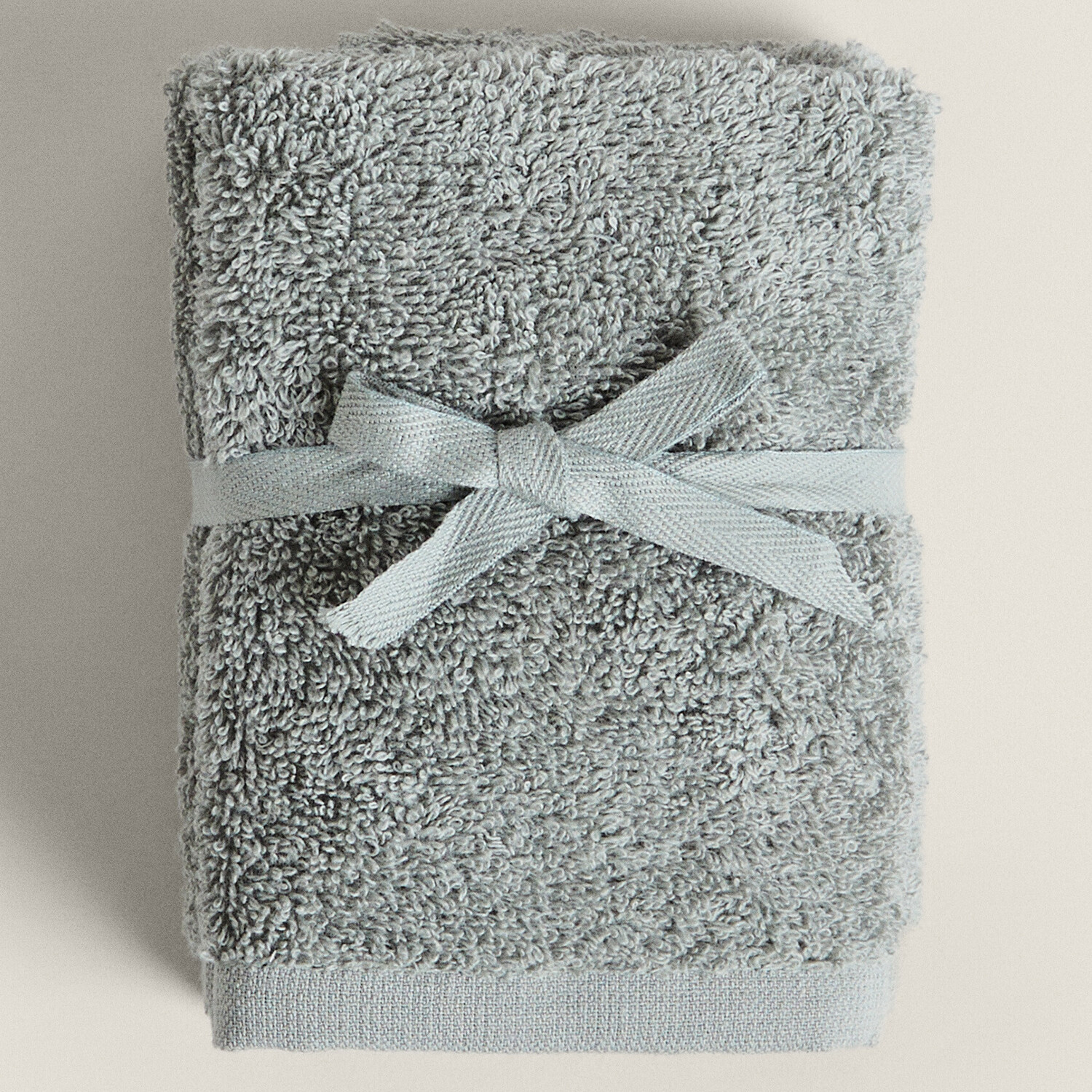 

Набор полотенец Zara Home Cotton, 3 предмета, серо-зеленый