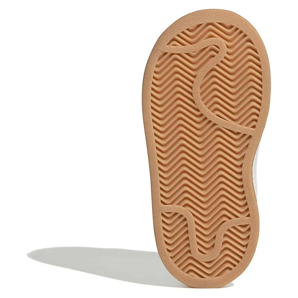 Детские кроссовки для девочек с эластичной шнуровкой Campus 00s Adidas Originals, Beige — фото 4