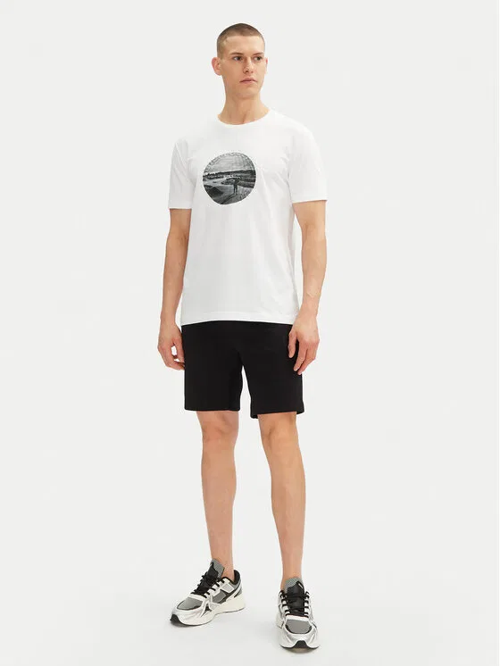 Футболка regular fit Graphic Heritage Boss, белый — фото 2