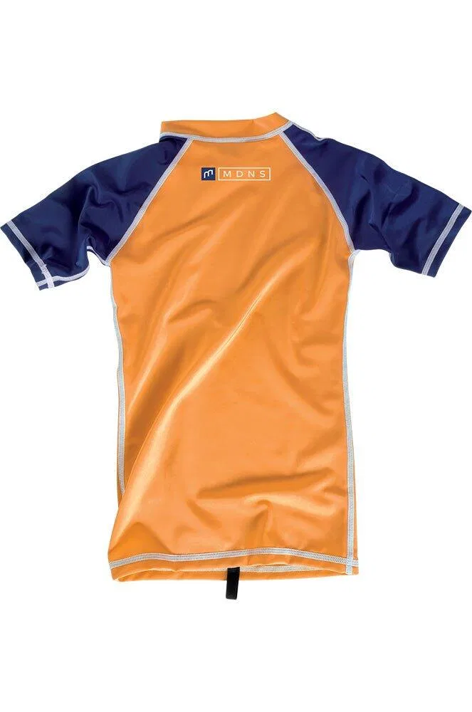 Детская футболка с защитой от солнца Bicolor - Stretch UV-Shirt Kurzarm UPF 50 Baby-Surf Mdns, Orange / Mitternachtsindigo — фото 2