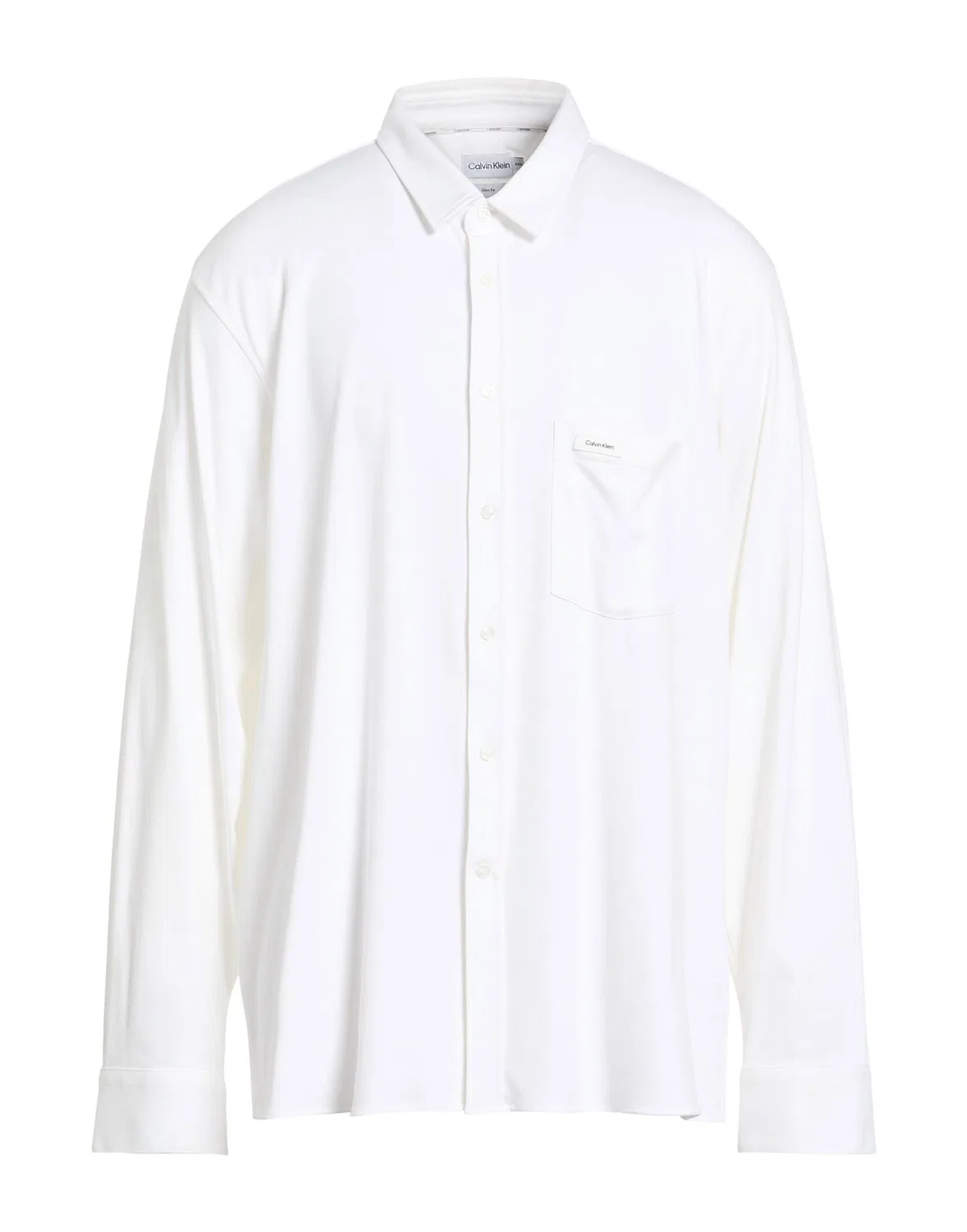 Мужская рубашка regular-fit с длинным рукавом Calvin Klein, белый