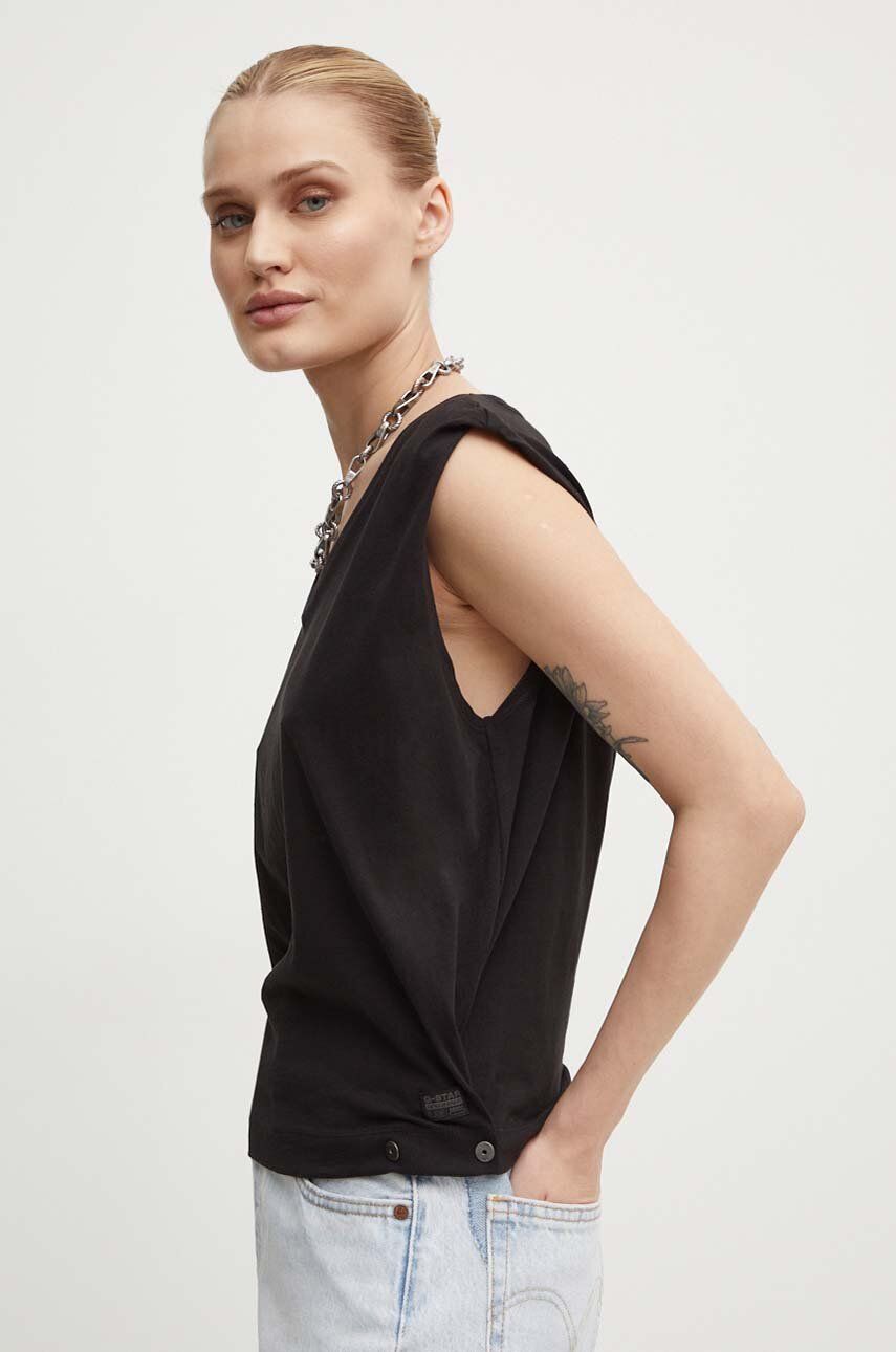 

Хлопковый топ G-Star Raw, черный