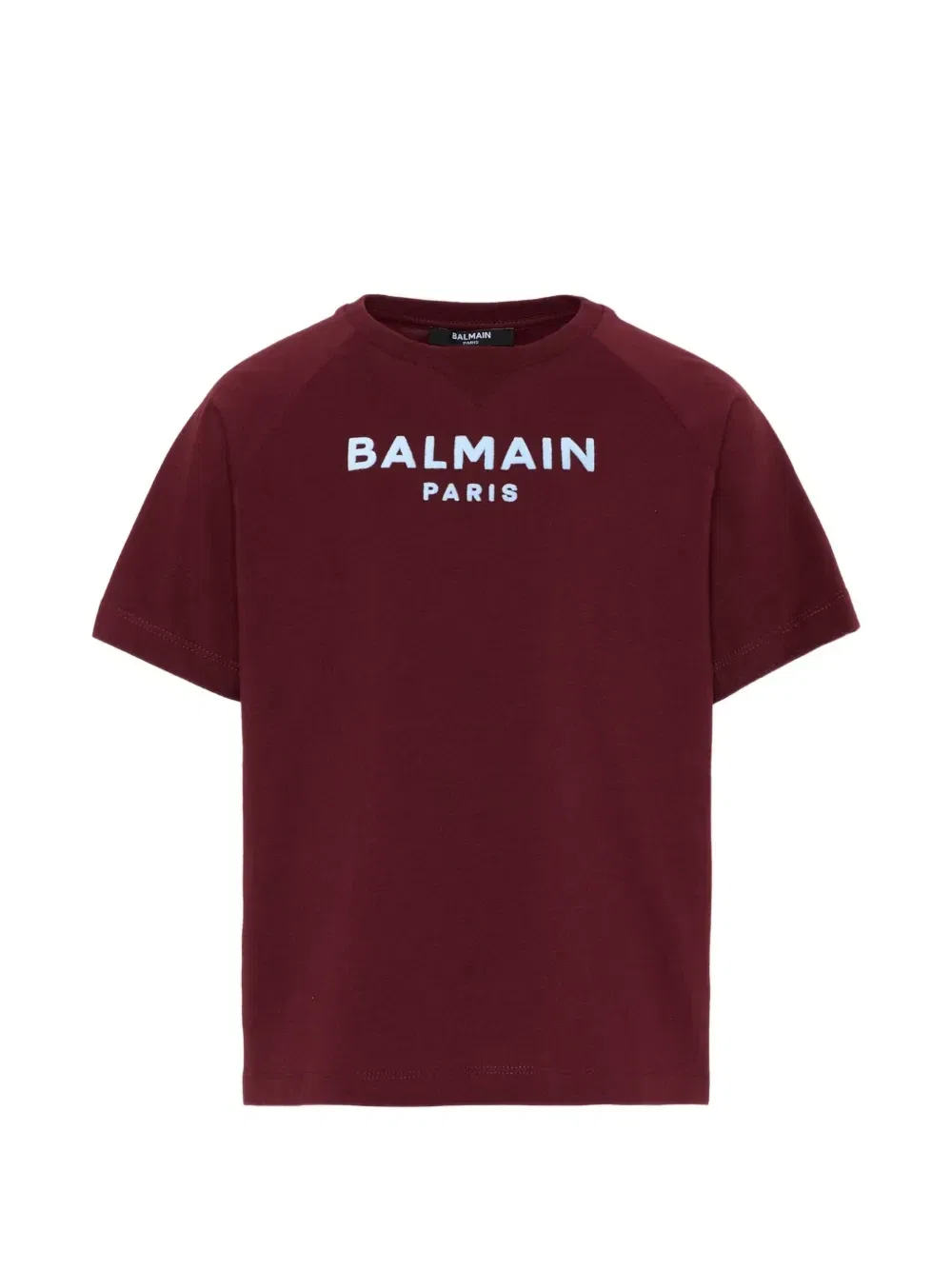 Футболка реглан с логотипом Balmain Kids, красный