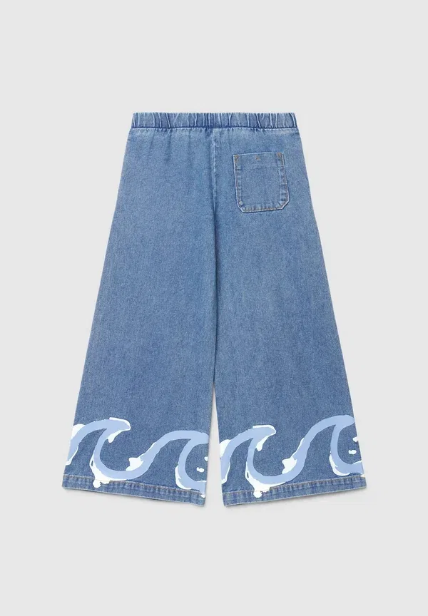 Брюки с принтом Lungo stampa Terranova, Blu Denim Medio, синий — фото 2