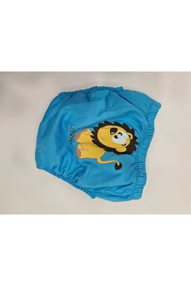 Детский комплект трусов для мальчиков хлопковый Basics Jilly Jo, Blue White Yellow — фото 4