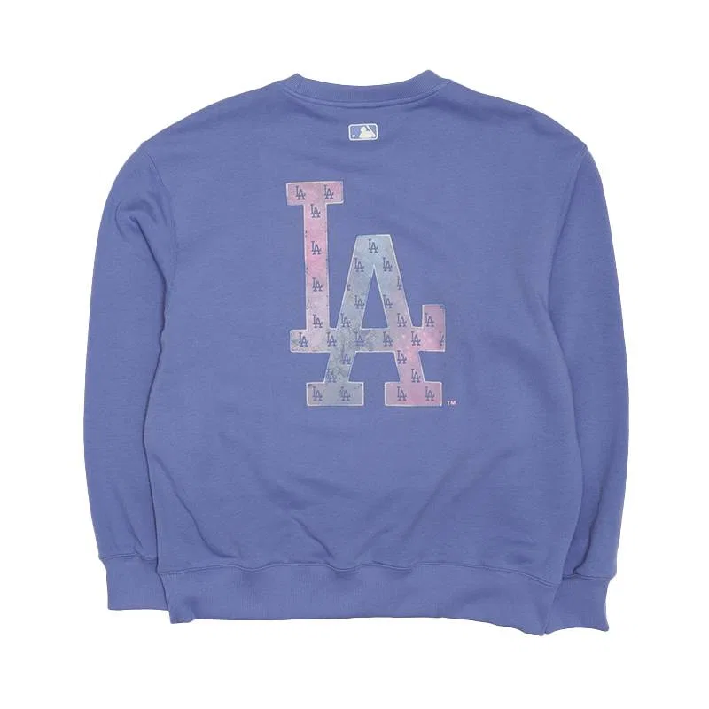 Детский свитшот с длинным рукавом Los Angeles Dodgers MLB, Los Angeles Dodgers/Light Purple — фото 3