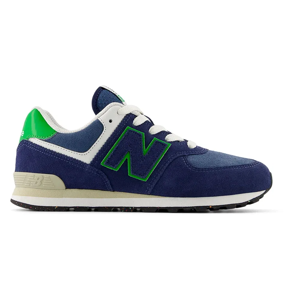Кроссовки 574 New Balance, синий — фото 4
