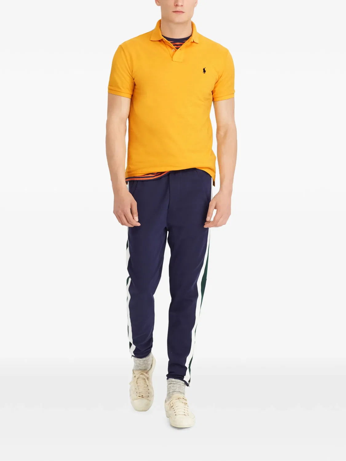 Поло из хлопка желтого цвета Polo Ralph Lauren, желтый — фото 2