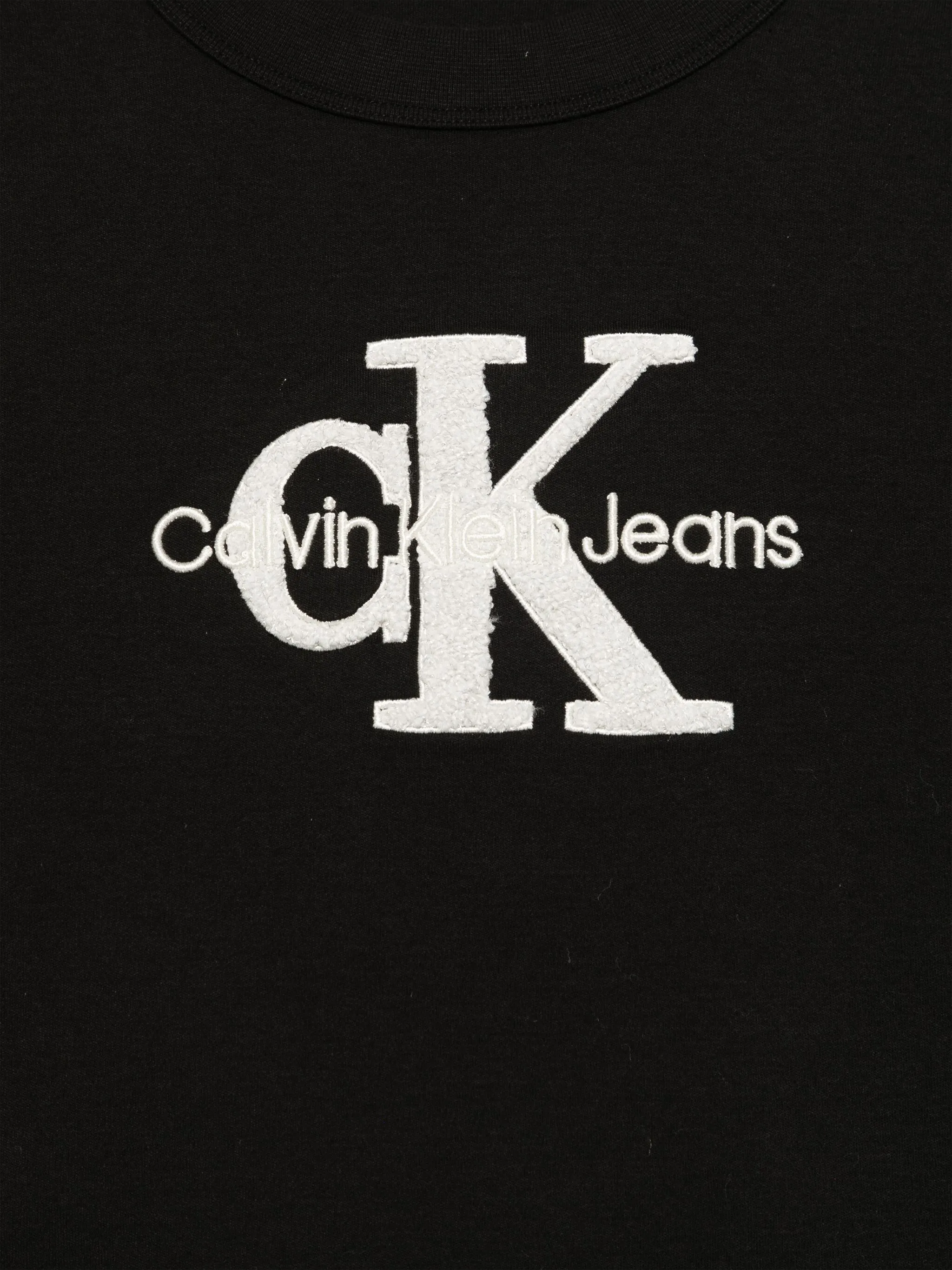 Футболка с вышитым логотипом Calvin Klein Kids, черный — фото 2