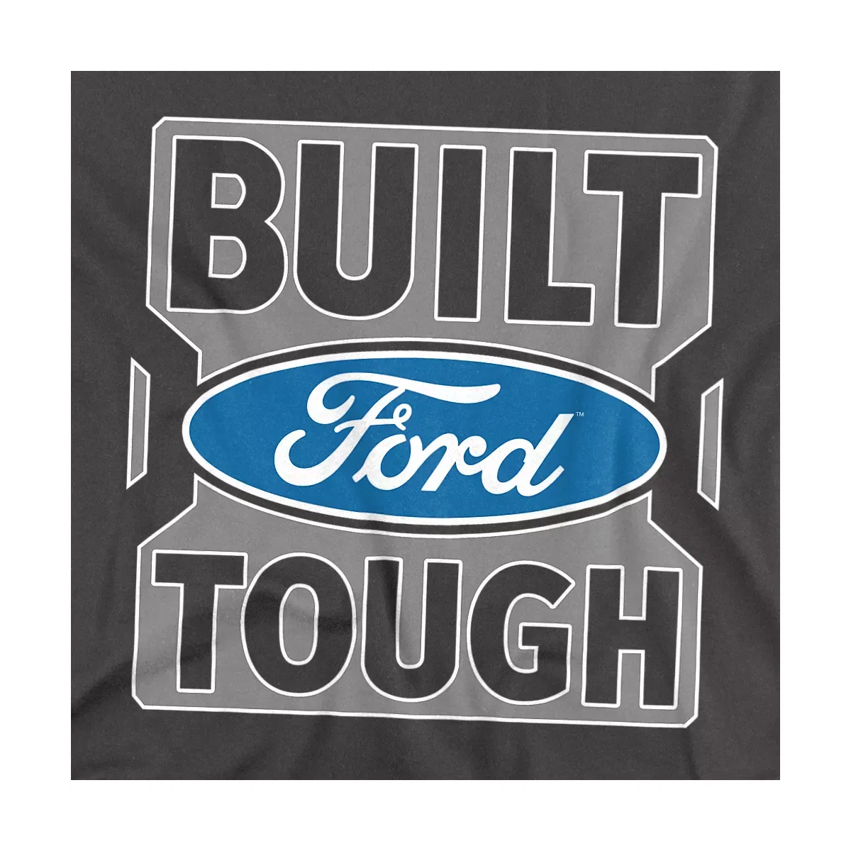 Детское боди с коротким рукавом Baby Ford Trucks Built Ford Tough LOGOVISION, Charcoal — фото 2